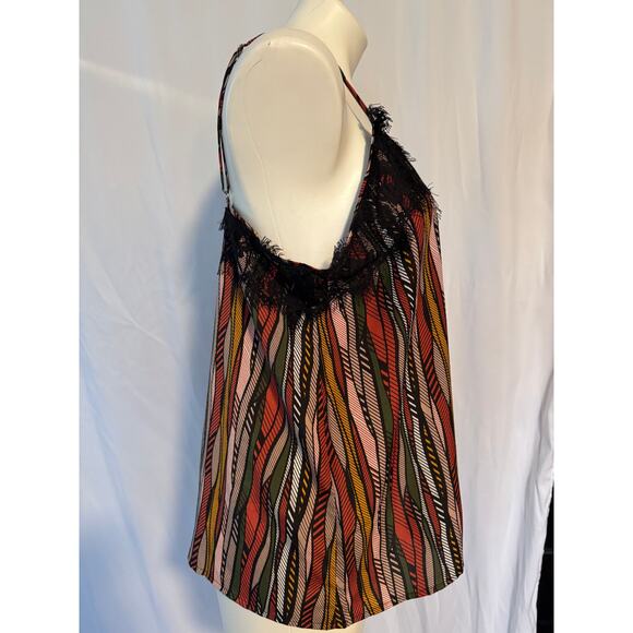 Willow & Root Autumn Stripe Camisole Blouse - Boho Elegance - L - Picture 3 of 9